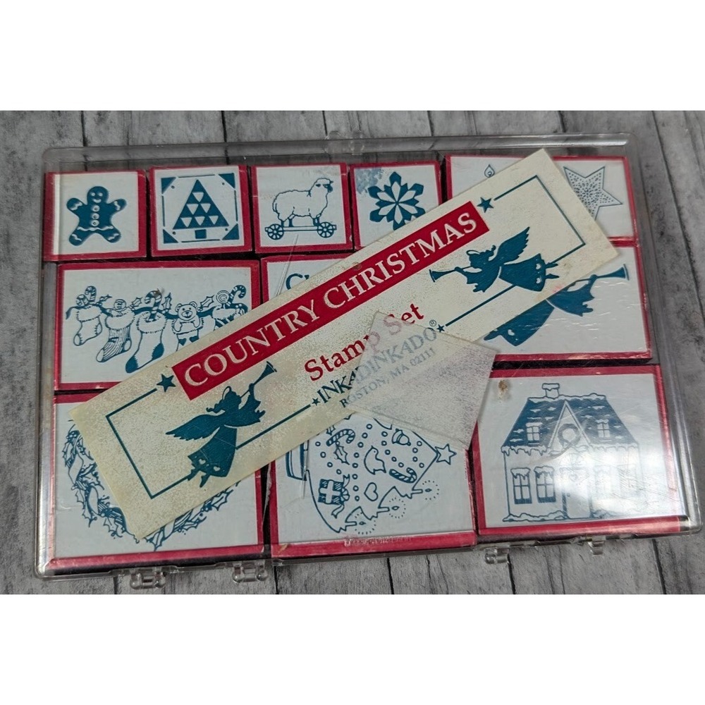 Inkadinkado Country Christmas Stamp Set Foam